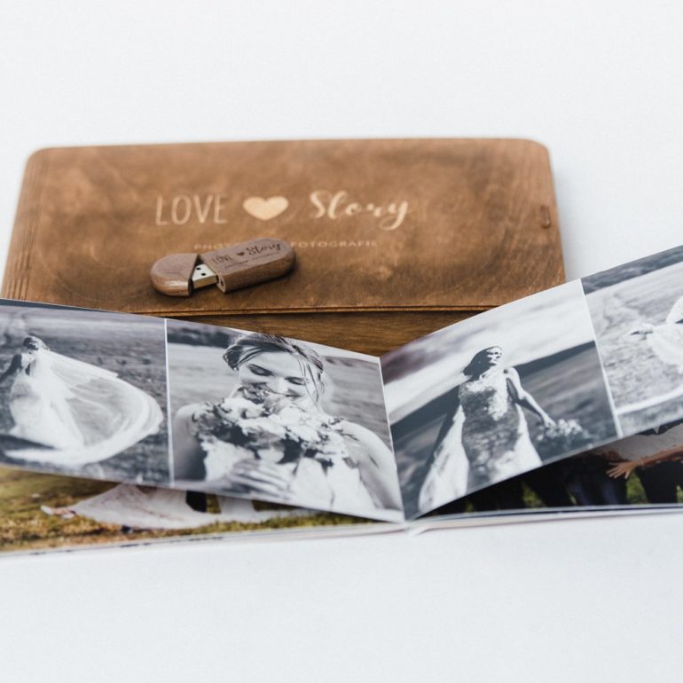 kleines Highlightalbum mit Fotos, bei Hochzeitspaket enthalten